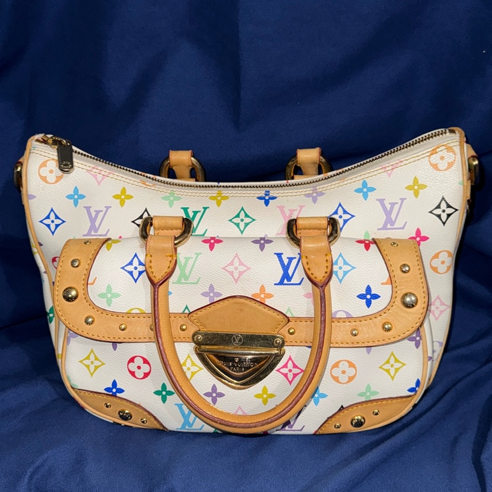 Vintage White Multicolored Monogram Rita Bag - TAKING OFFERS